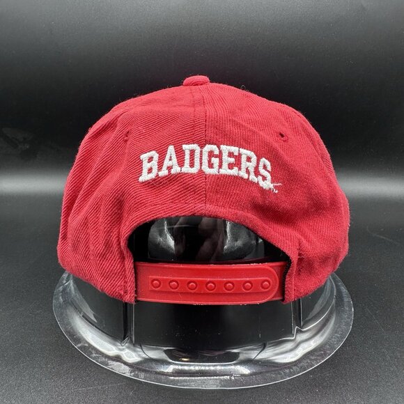 Vintage Wisconsin Badgers 2000 Rose Bowl Hat Cap Snap Back Red Football NCAA Y2K - Picture 5 of 9